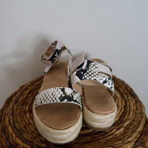 INC Snakeskin Sandals